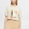 ESPRIT Baumwoll-T-Shirt Mit Geometrischem Print