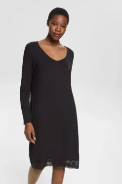 ESPRIT Nachthemd Mit Spitze, LENZING™ ECOVERO™