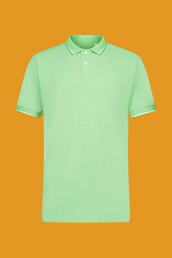 ESPRIT Pikee-Poloshirt Mit Streifendetails 7 ESPRIT Pikee-Poloshirt Mit Streifendetails – Bild 7