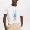 ESPRIT Schmal Geschnittenes Baumwoll-T-Shirt Mit Print