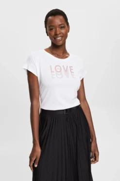ESPRIT Jersey-T-Shirt Mit Applikation