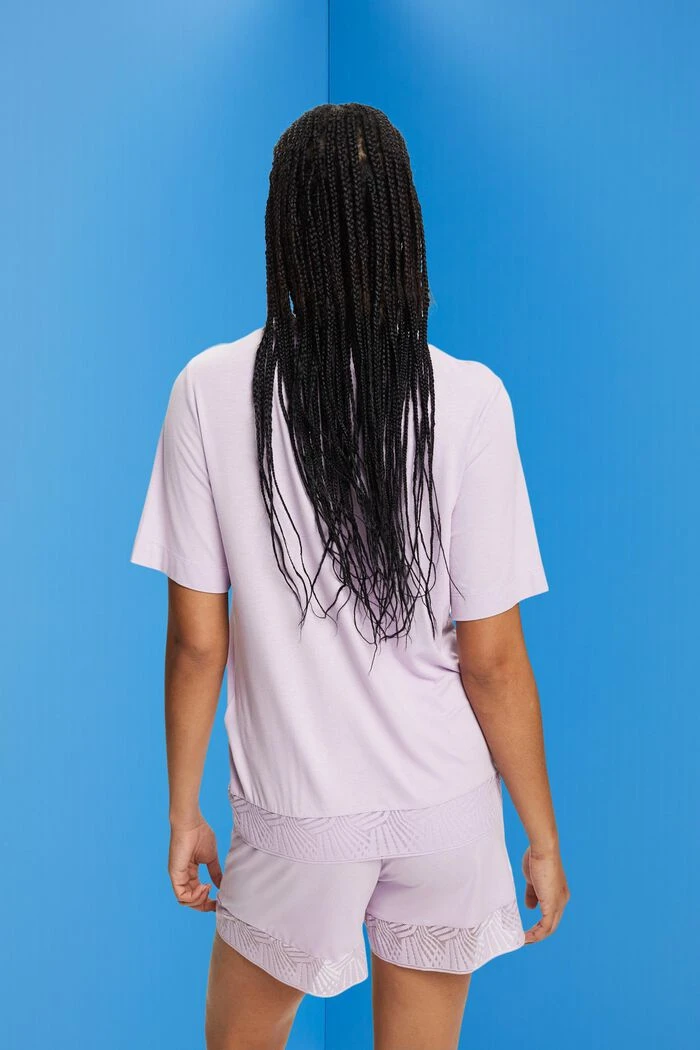 ESPRIT Kurzes Pyjama-Set Mit Spitzenbesatz 4 ESPRIT Kurzes Pyjama-Set Mit Spitzenbesatz – Bild 4