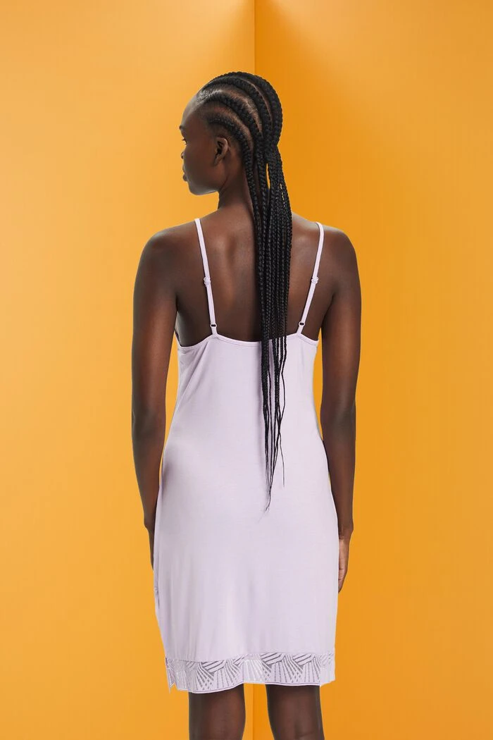 ESPRIT Jersey-Chemise Mit Spitzenbesatz 4 ESPRIT Jersey-Chemise Mit Spitzenbesatz – Bild 4