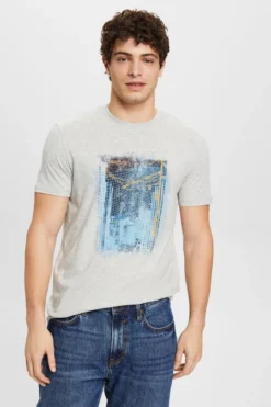 ESPRIT Print-T-Shirt Aus Nachhaltiger Baumwolle