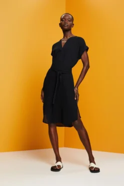 ESPRIT Midikleid In Knitteroptik Mit Gürtel -Esprit Geschäft 033EE1E304 004 15