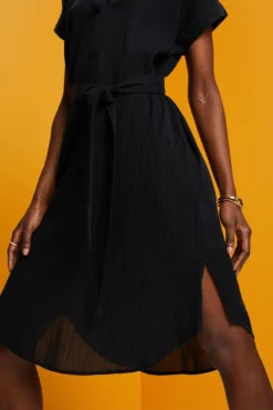 ESPRIT Midikleid In Knitteroptik Mit Gürtel -Esprit Geschäft 033EE1E304 004 18