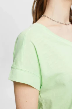 ESPRIT Baumwoll-T-Shirt Mit V-Ausschnitt -Esprit Geschäft 033EE1K320 320 16