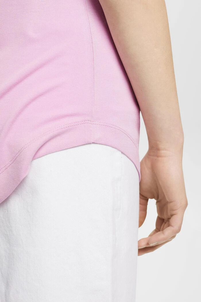 ESPRIT Viskose-T-Shirt Mit Weitem, Rundem Ausschnitt 5 ESPRIT Viskose-T-Shirt Mit Weitem, Rundem Ausschnitt – Bild 5