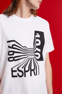 ESPRIT Baumwoll-T-Shirt Mit Print -Esprit Geschäft 033EE2K303 100 16