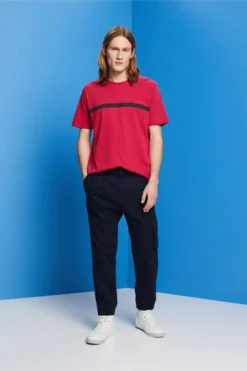 ESPRIT Baumwoll-T-Shirt Mit Kontraststreifen -Esprit Geschäft 033EE2K306 650 15