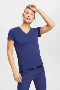 ESPRIT Active Sport-T-Shirt Mit V-Ausschnitt