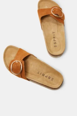 ESPRIT Pantoletten Aus Veloursleder Mit Schnalle -Esprit Geschäft 033EK1W302 235 33