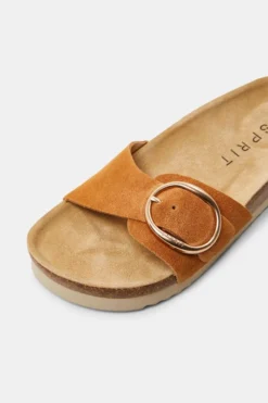 ESPRIT Pantoletten Aus Veloursleder Mit Schnalle -Esprit Geschäft 033EK1W302 235 36