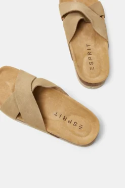 ESPRIT Veloursleder-Pantoletten Mit überkreuzten Riemen -Esprit Geschäft 033EK1W303 290 33