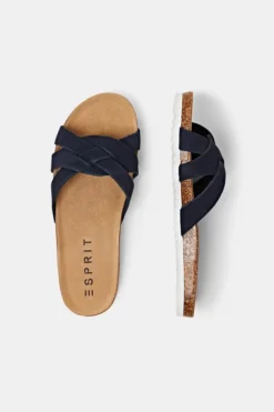 ESPRIT Slide-Sandalen Aus Wildleder -Esprit Geschäft 033EK1W304 400 31