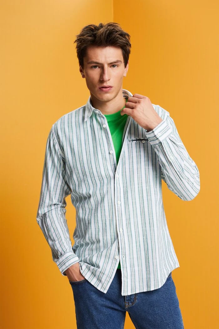 ESPRIT Gestreiftes Baumwollhemd 1 ESPRIT Gestreiftes Baumwollhemd