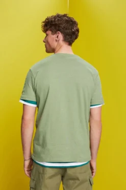 ESPRIT Jersey T-Shirt, Baumwolle-Leinen-Mix -Esprit Geschäft 043CC2K314 266 11