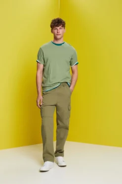 ESPRIT Jersey T-Shirt, Baumwolle-Leinen-Mix -Esprit Geschäft 043CC2K314 266 15