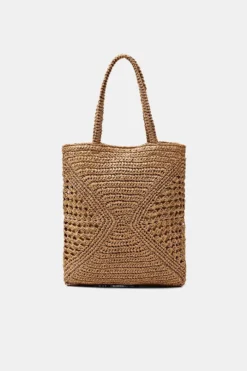 ESPRIT Tote Bag Aus Bast