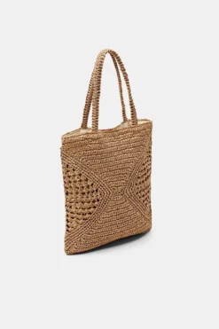 ESPRIT Tote Bag Aus Bast -Esprit Geschäft 043EA1O334 230 33