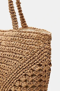 ESPRIT Tote Bag Aus Bast -Esprit Geschäft 043EA1O334 230 34