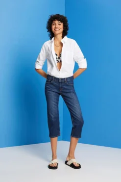 ESPRIT Capri-Jeans Mit Mittelhohem Bund -Esprit Geschäft 043EE1B337 901 15
