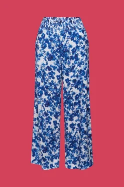 ESPRIT Gemusterte Pull-on-Hose Mit Weitem Bein -Esprit Geschäft 043EE1B339 058 20