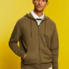 ESPRIT Hoodie Mit Reißverschluss, 100 % Baumwolle