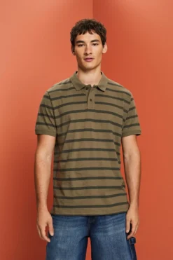 ESPRIT Gemustertes Jersey Poloshirt
