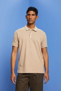 ESPRIT Polo-Shirt Aus Jersey, Baumwollmix