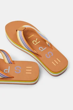 ESPRIT Slip Slops Mit Gestreifter Plateausohle 9 ESPRIT Slip Slops Mit Gestreifter Plateausohle -Esprit Geschäft 043EK1W301 960 36