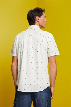 ESPRIT Gemustertes Kurzarm-Hemd, 100% Baumwolle -Esprit Geschäft 053CC2F308 056 11