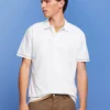 ESPRIT Poloshirt Aus Jersey, 100 % Baumwolle