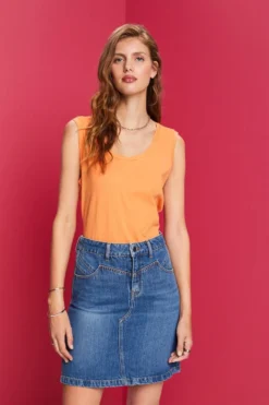 ESPRIT Tanktop Mit Ausschnitt In Twist-Optik