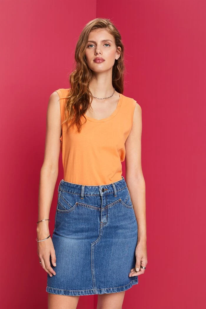 ESPRIT Tanktop Mit Ausschnitt In Twist-Optik 1 ESPRIT Tanktop Mit Ausschnitt In Twist-Optik