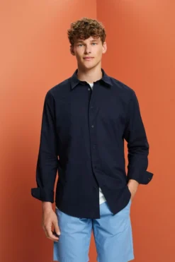 ESPRIT Unifarbenes Longsleeve, 100 % Baumwolle