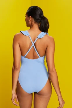 ESPRIT Recycelt: Wattierter Badeanzug Mit Rüschendetails 7 ESPRIT Recycelt: Wattierter Badeanzug Mit Rüschendetails -Esprit Geschäft 053EF1A340 445 11