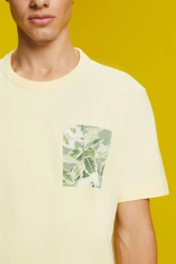 ESPRIT Jersey-T-Shirt Mit Brust-Print, 100 % Baumwolle -Esprit Geschäft 063EO2K302 745 16