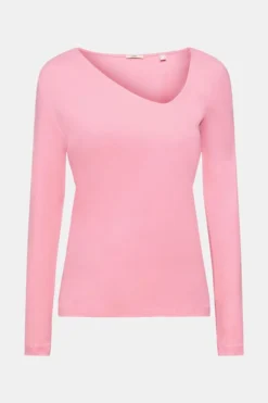 ESPRIT Longsleeve Mit Asymmetrischem Ausschnitt -Esprit Geschäft 122EE1K314 670 20