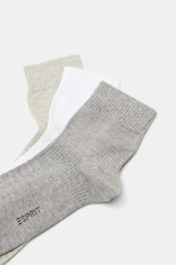 ESPRIT 3er-Pack Gerippte Socken Aus Bio-Baumwolle Mit Mittelhohem Schaft -Esprit Geschäft 17416 001 36