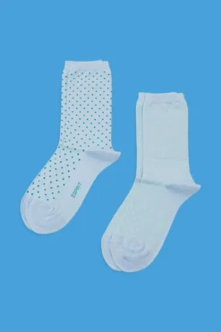 ESPRIT 2er-Pack Socken Mit Polka Dots, Bio-Baumwolle