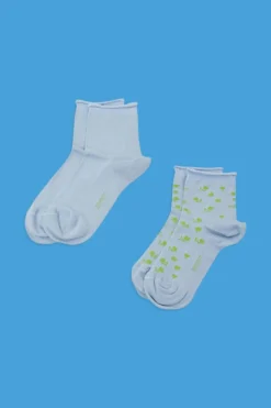 ESPRIT 2er-Pack Kurze Socken Mit Blumenmuster