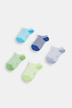 ESPRIT 5er-Pack Gestreifte Sneakersocken
