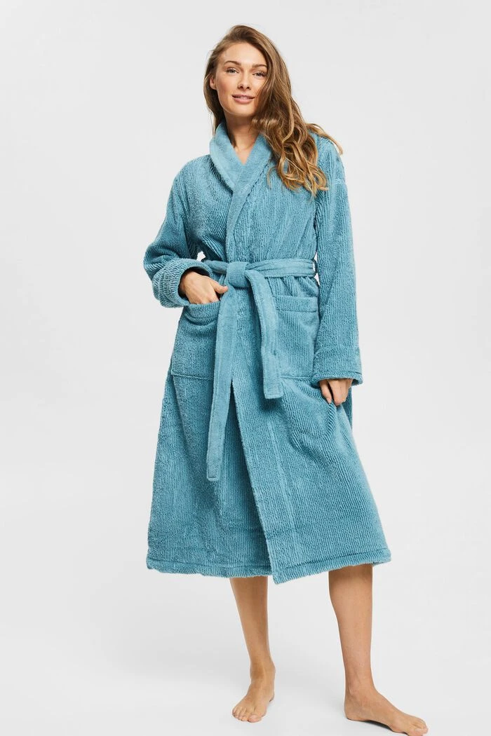 ESPRIT Bademantel In Gerippter Optik 1 ESPRIT Bademantel In Gerippter Optik