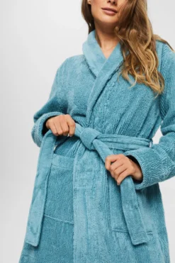 ESPRIT Bademantel In Gerippter Optik 6 ESPRIT Bademantel In Gerippter Optik -Esprit Geschäft 18710B 438 16