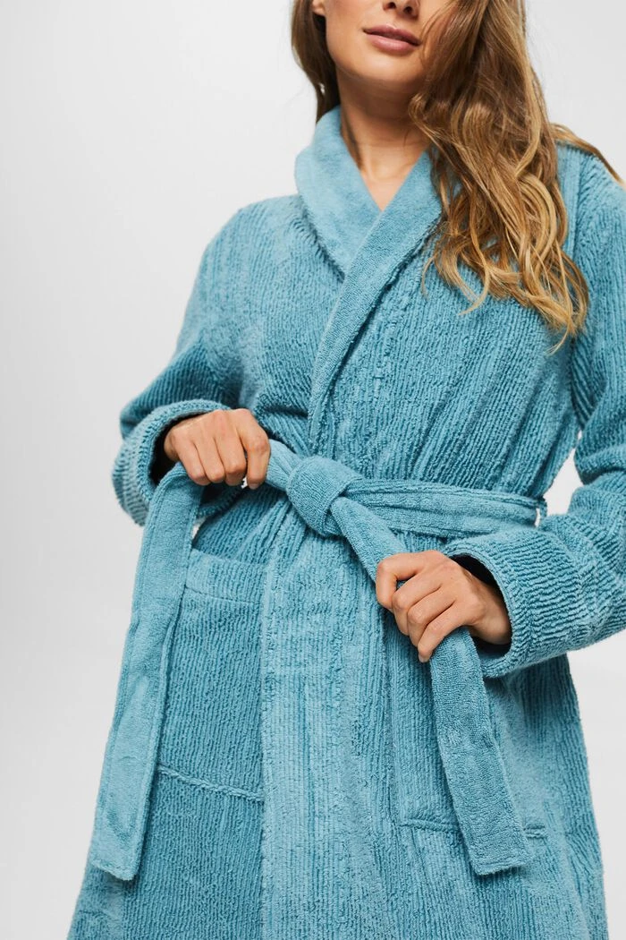 ESPRIT Bademantel In Gerippter Optik 3 ESPRIT Bademantel In Gerippter Optik – Bild 3