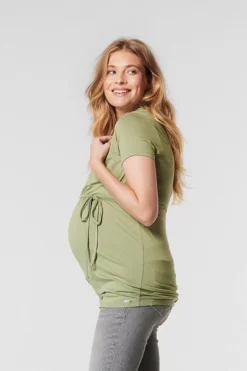 ESPRIT T-Shirt Mit Bindegürtel, LENZING™ ECOVERO™ -Esprit Geschäft 2820015 307 12