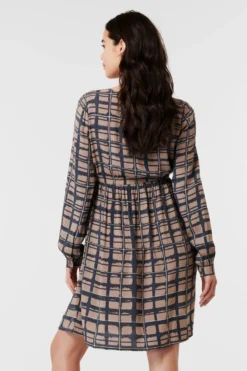 ESPRIT Gemustertes Midikleid Mit Stillfunktion -Esprit Geschäft 2880411 056 11