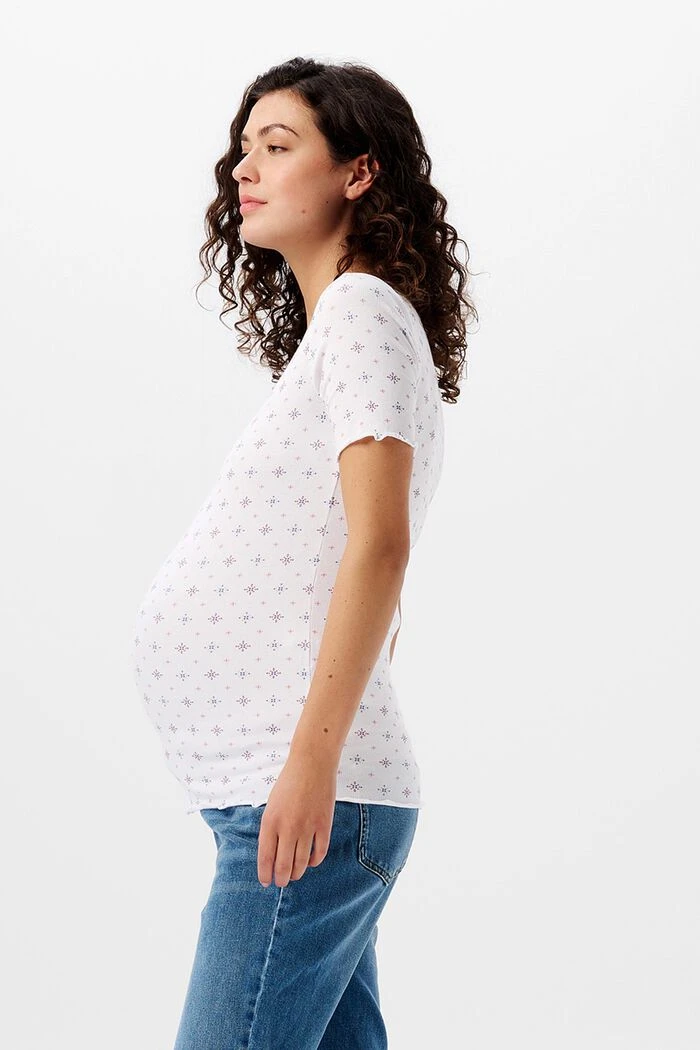 ESPRIT T-Shirt Mit V-Ausschnitt Und Print, Bio-Baumwolle 2 ESPRIT T-Shirt Mit V-Ausschnitt Und Print, Bio-Baumwolle – Bild 2