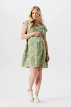 ESPRIT Bedrucktes Kleid Mit Stillfunktion